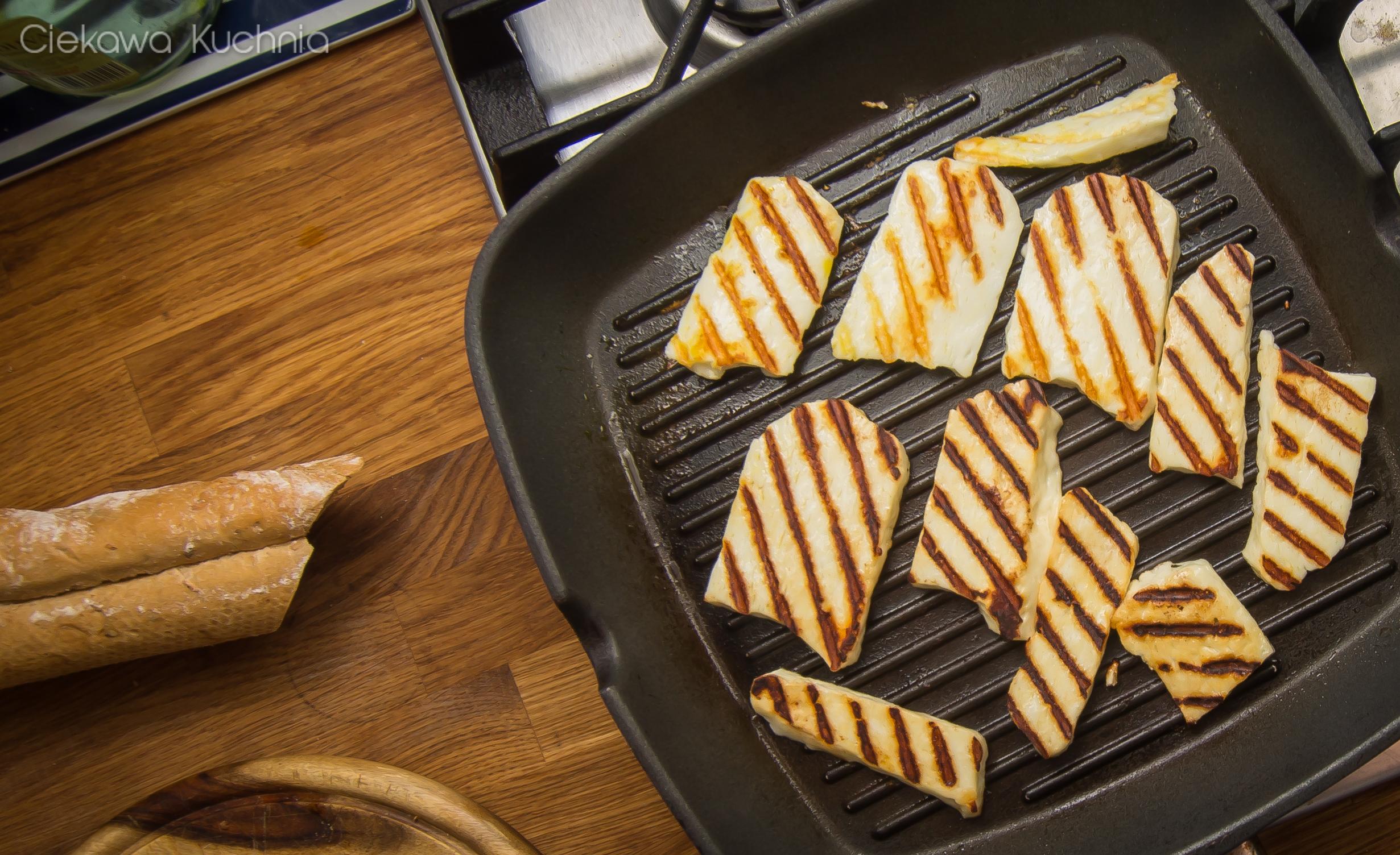 Grillowany ser Halloumi z Tzatziki