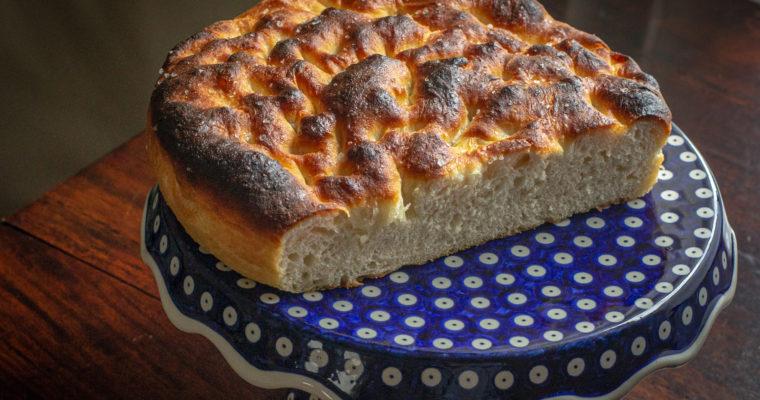 Focaccia pieczona w patelni